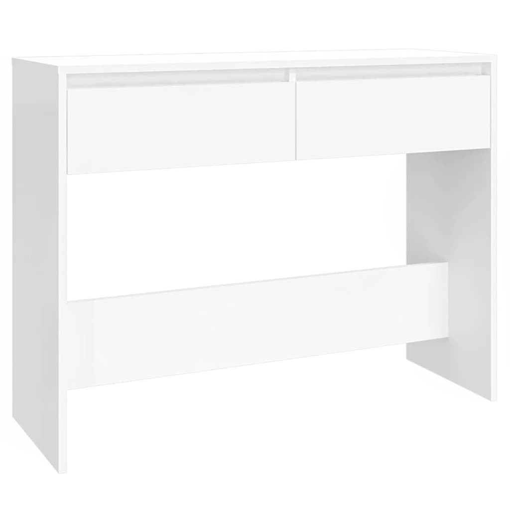 fehér szerelt fa tálalóasztal 100 x 35 x 76,5 cm