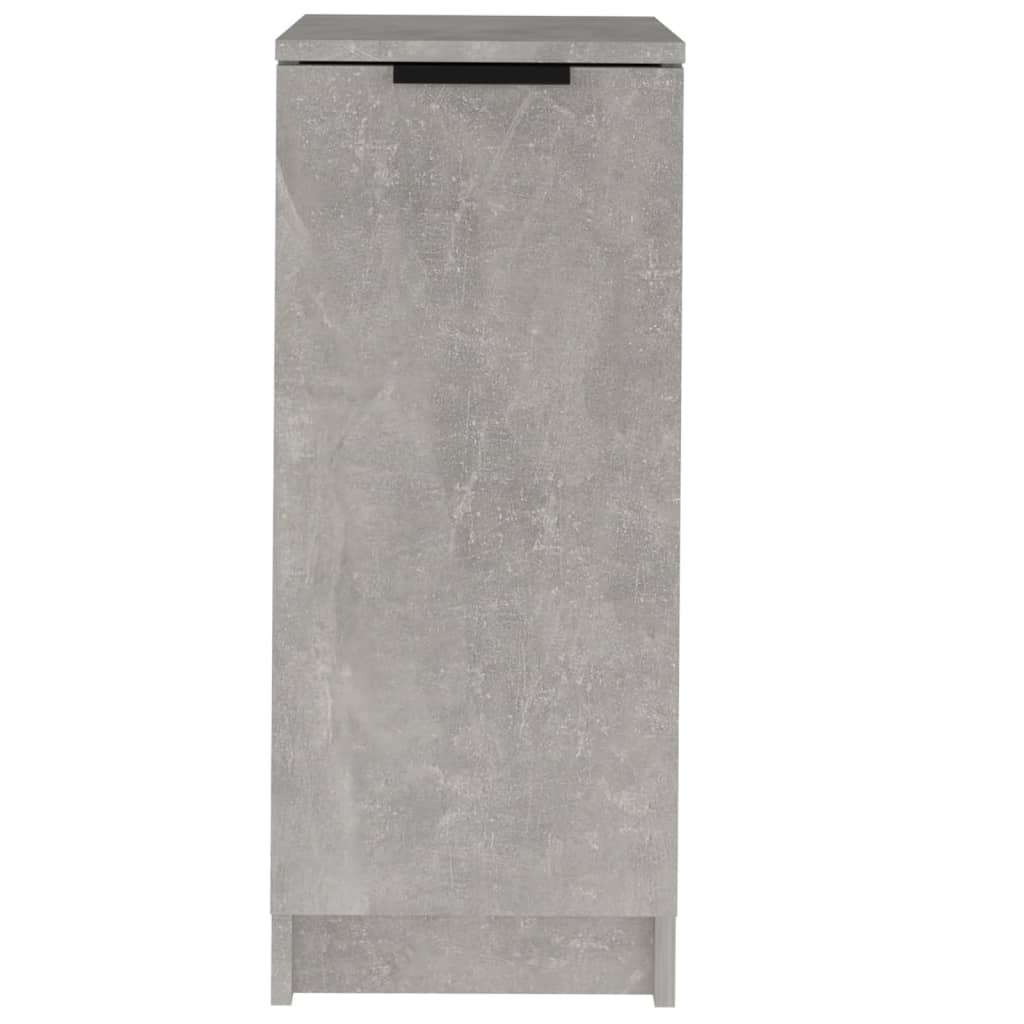 betonszürke szerelt fa cipőszekrény 30x35x70 cm