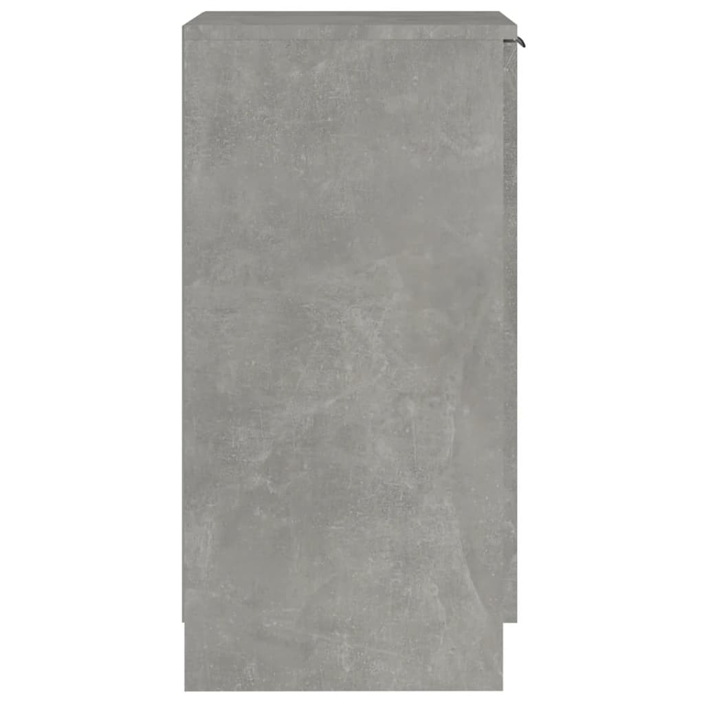 betonszürke szerelt fa cipőszekrény 30x35x70 cm