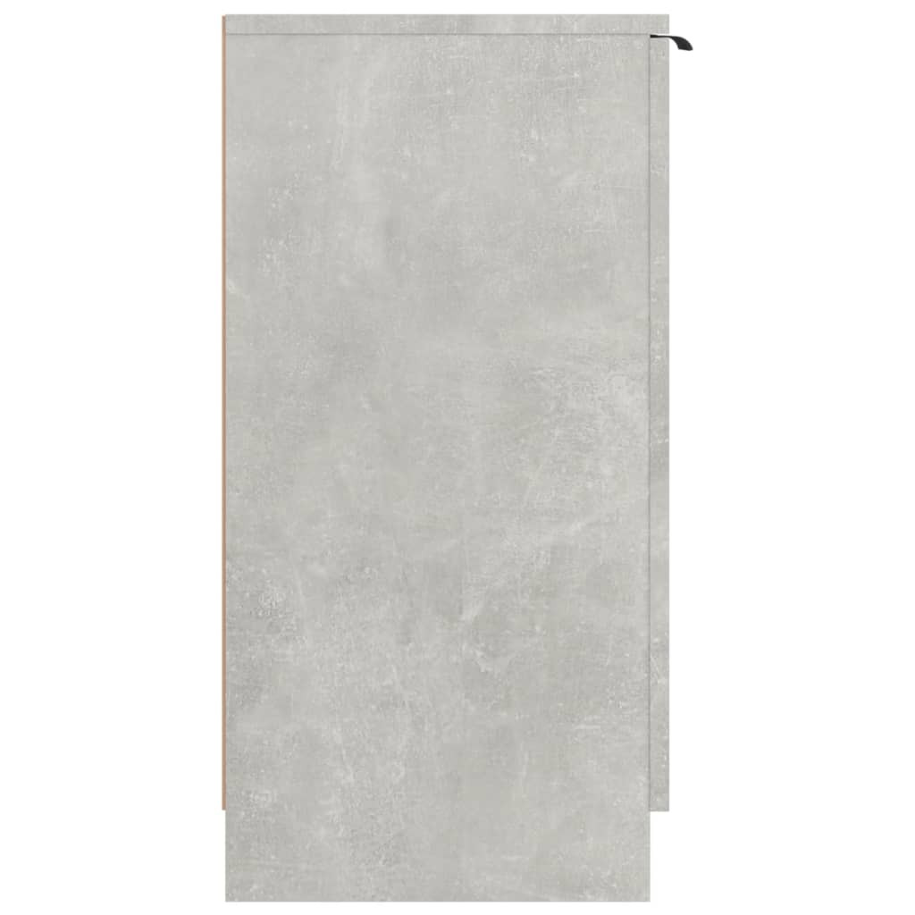 betonszürke szerelt fa cipősszekrény 59 x 35 x 70
