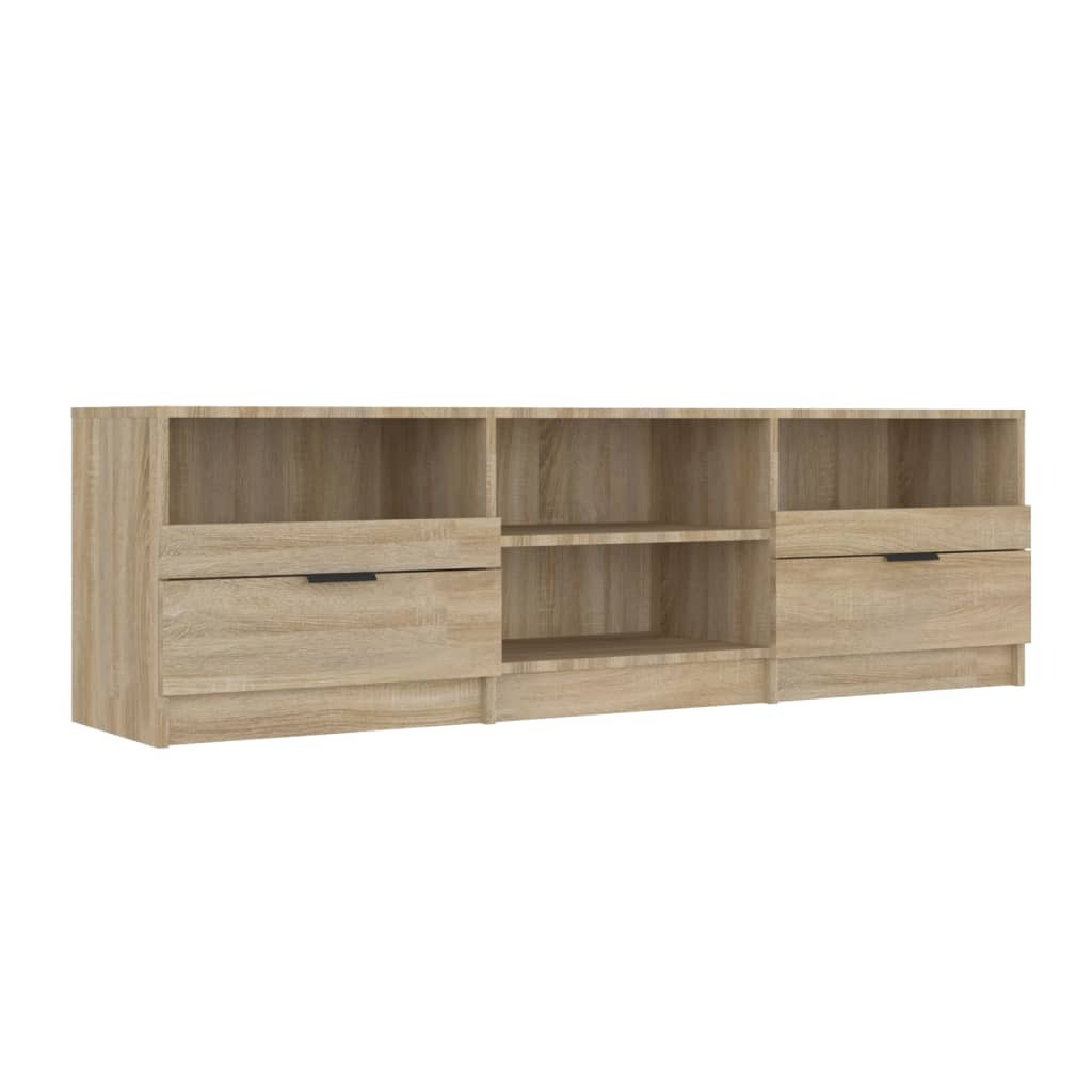 vidaXL sonoma-tölgyszínű szerelt fa fali TV-szekrény 150x33,5x45 cm
