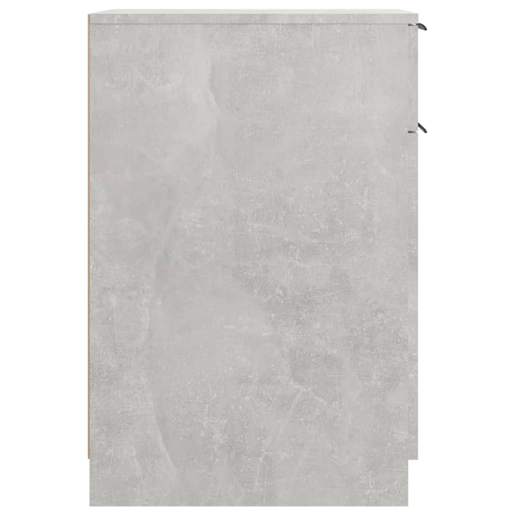 betonszürke szerelt fa íróasztalszekrény 33,5 x 50 x 75 cm