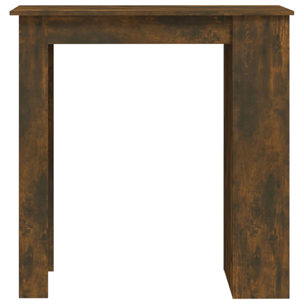 füstös tölgy színű bárasztal tárolópolccal 102 x 50 x 103,5 cm