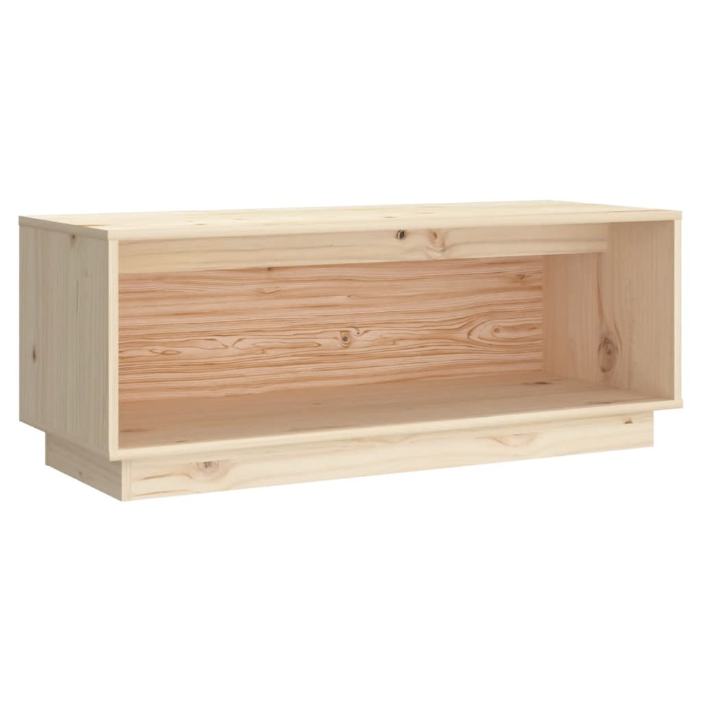 tömör fenyőfa TV-szekrény 90x35x35 cm