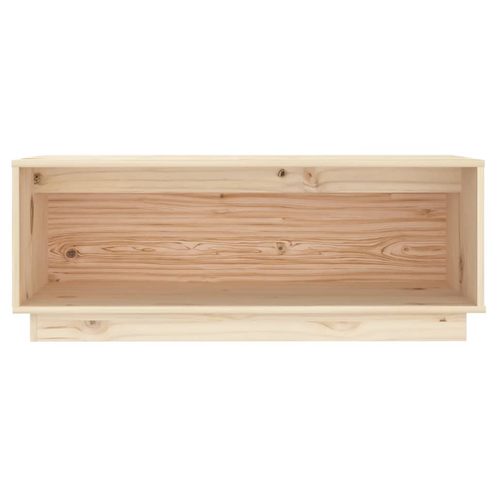 tömör fenyőfa TV-szekrény 90x35x35 cm