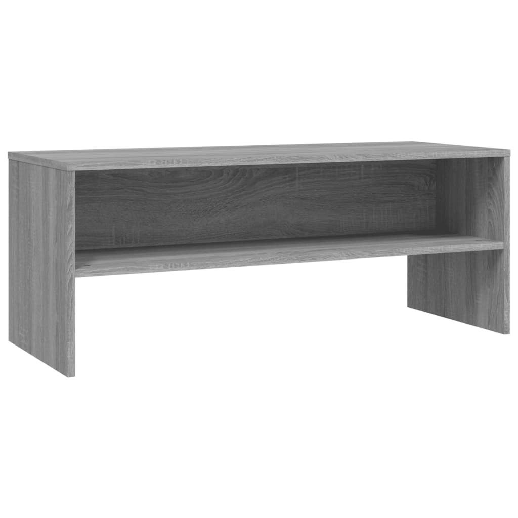 szürke sonoma színű szerelt fa TV-szekrény 100 x 40 x 40 cm