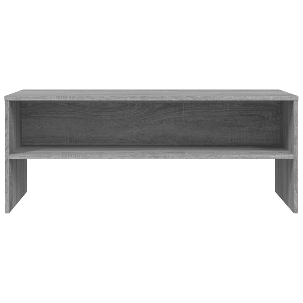 szürke sonoma színű szerelt fa TV-szekrény 100 x 40 x 40 cm