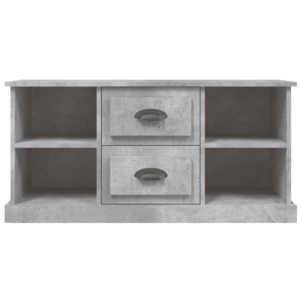betonszürke szerelt fa TV-szekrény 99,5 x 35,5 x 48 cm betonszürke szerelt fa TV-szekrény 99,5 x 35,5 x 48 cm