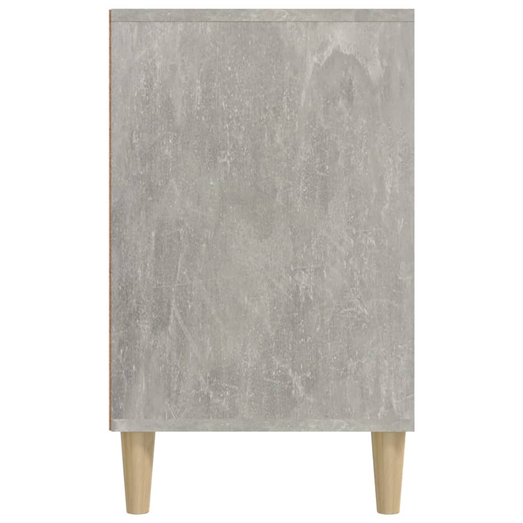 betonszürke szerelt fa cipőszekrény 102x36x60 cm