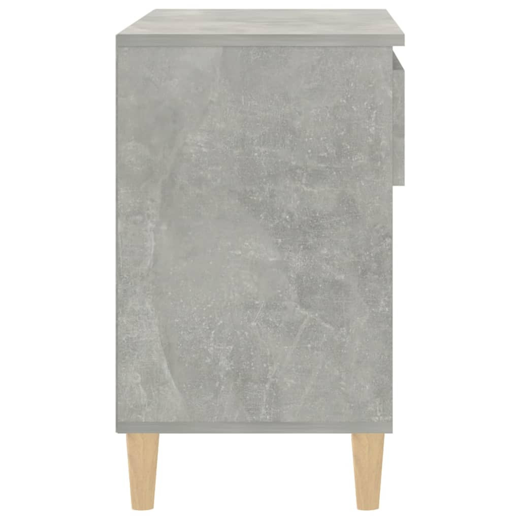 betonszürke szerelt fa cipőszekrény 70x36x60 cm