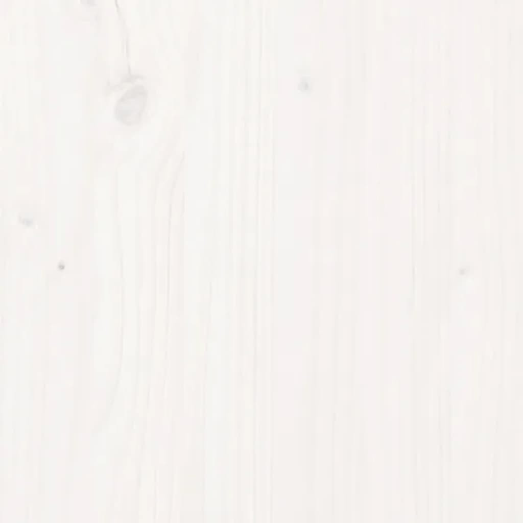 vidaXL fehér tömör fenyőfa tálalószekrény 100 x 40 x 75 cm