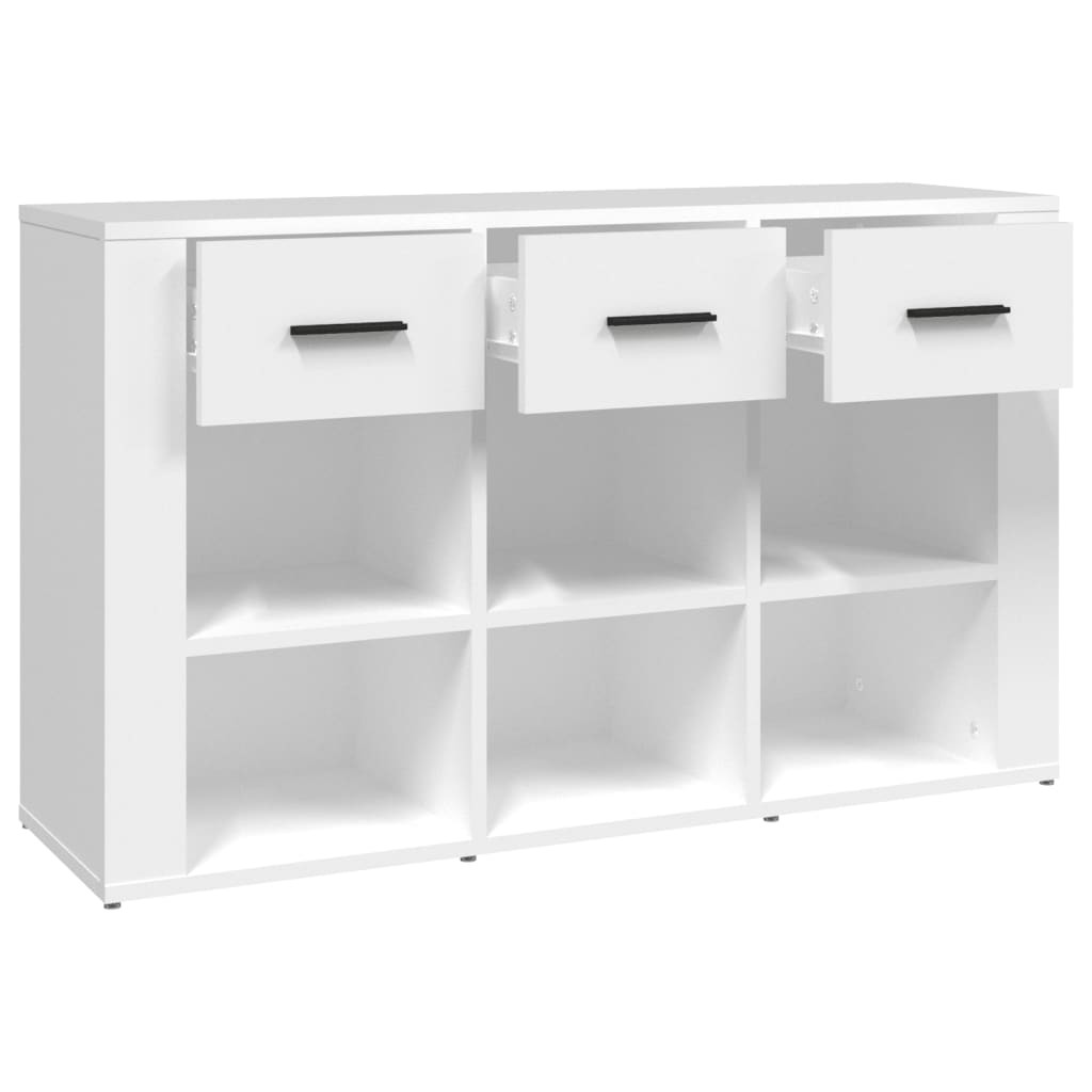 fehér szerelt fa tálalószekrény 100x30x59,5 cm