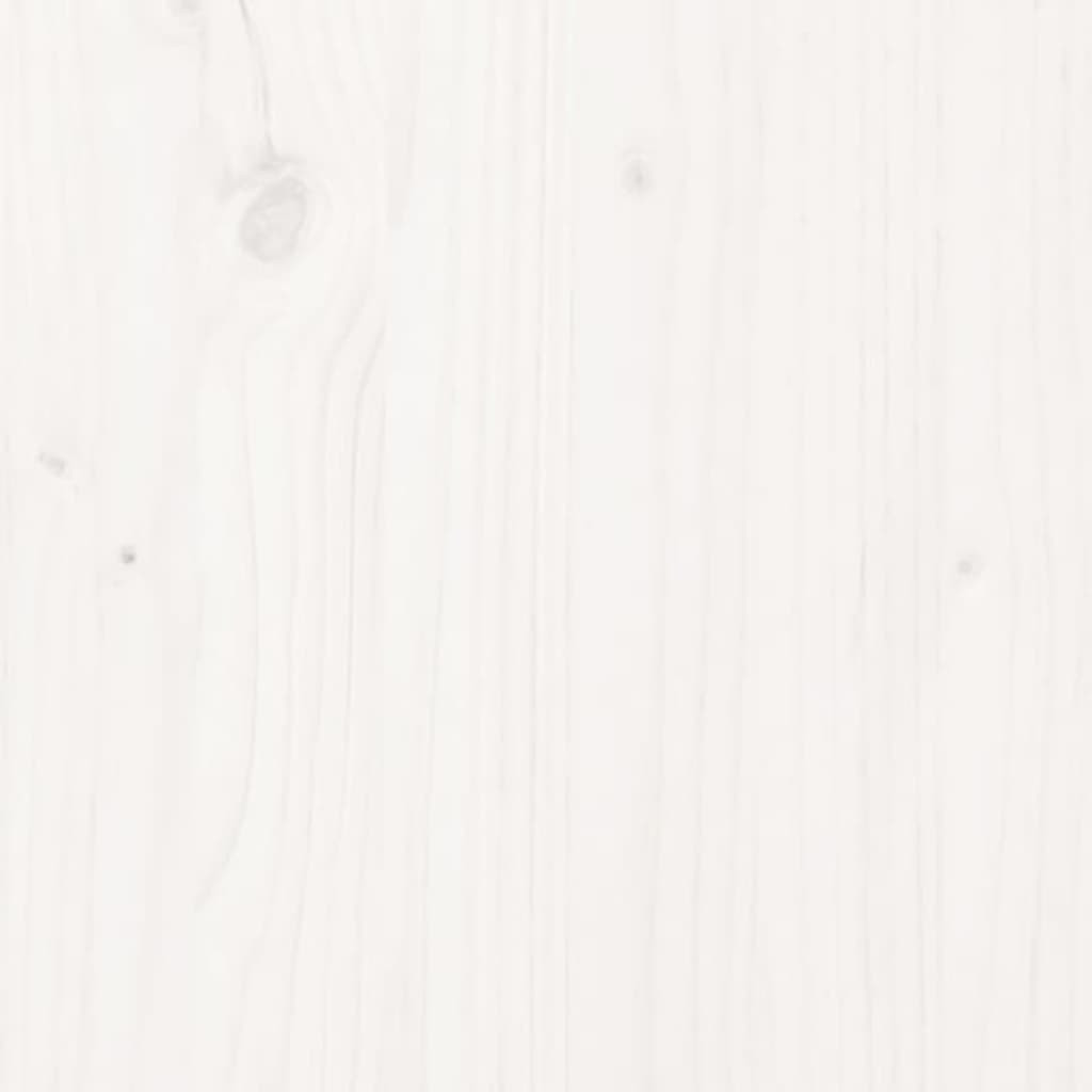 fehér tömör fenyőfa tálalószekrény 110 x 40 x 78 cm