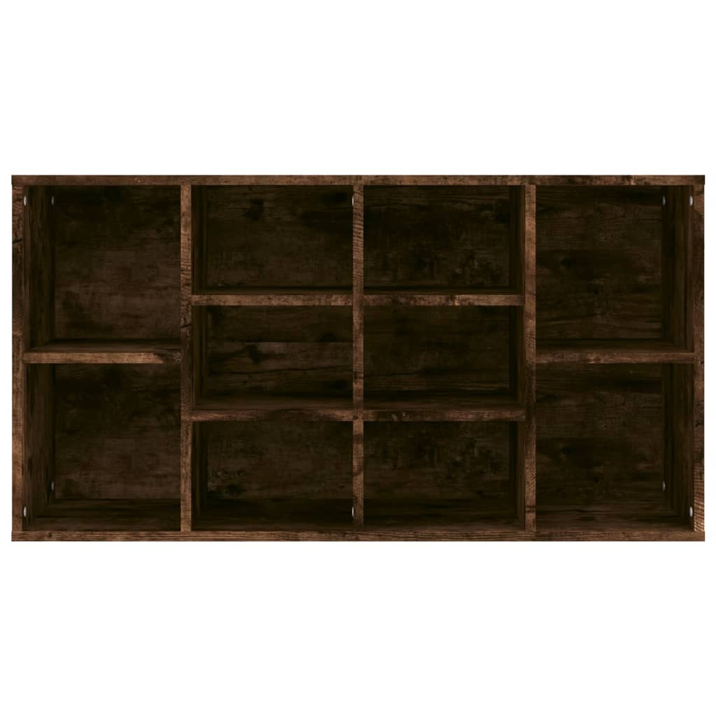 füstös tölgy színű szerelt fa cipőtároló pad 103x30x54,5 cm
