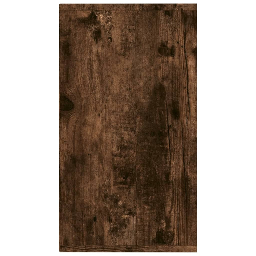 füstös tölgy színű szerelt fa cipőtároló pad 103x30x54,5 cm