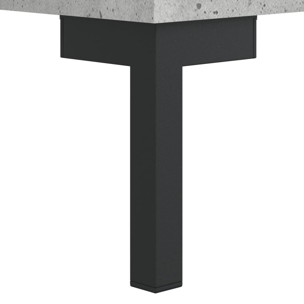 betonszürke szerelt fa cipőszekrény 60x35x105 cm