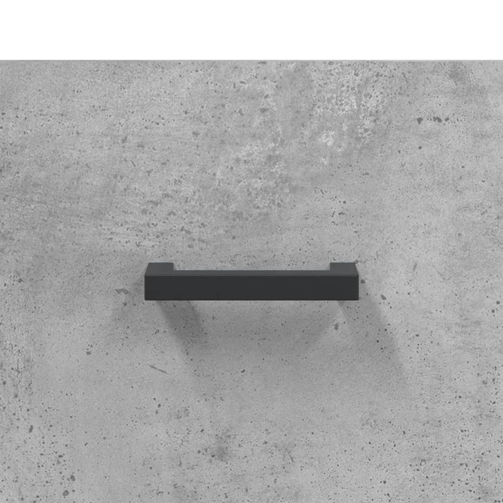 betonszürke szerelt fa cipőszekrény 60x35x105 cm