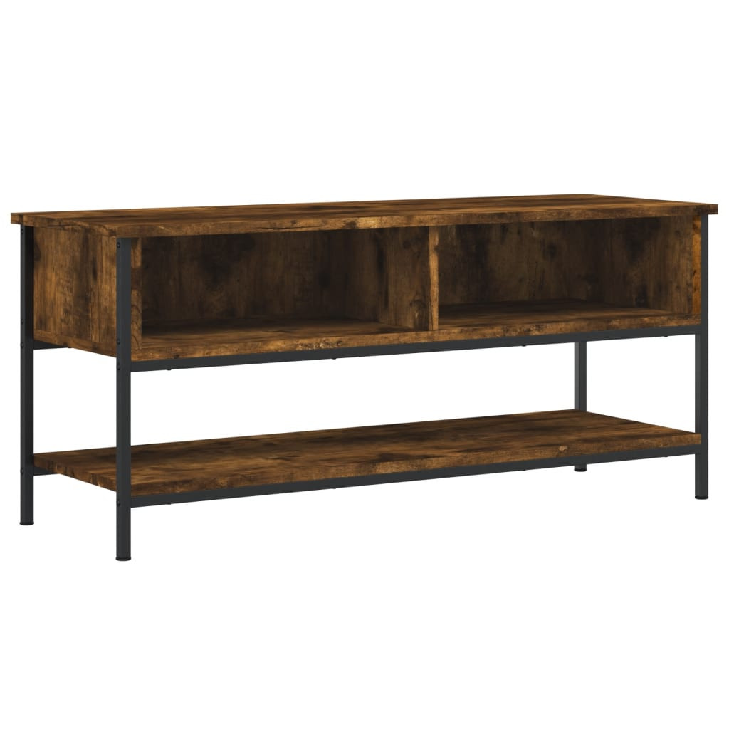 füstös tölgy színű szerelt fa TV-szekrény 100 x 35 x 45 cm