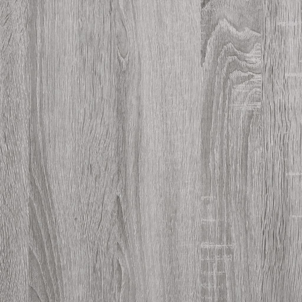 szürke sonoma színű szerelt fa konzolasztal 100 x 30,5 x 75 cm