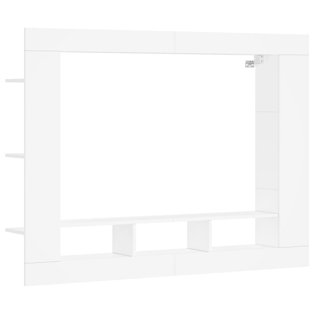fehér szerelt fa TV-szekrény 152 x 22 x 113 cm