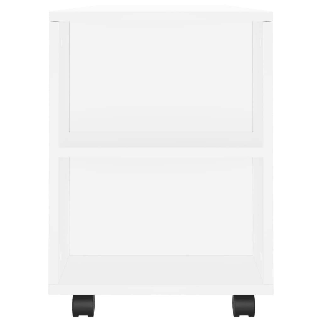 fehér szerelt fa TV-szekrény 102x34,5x43 cm