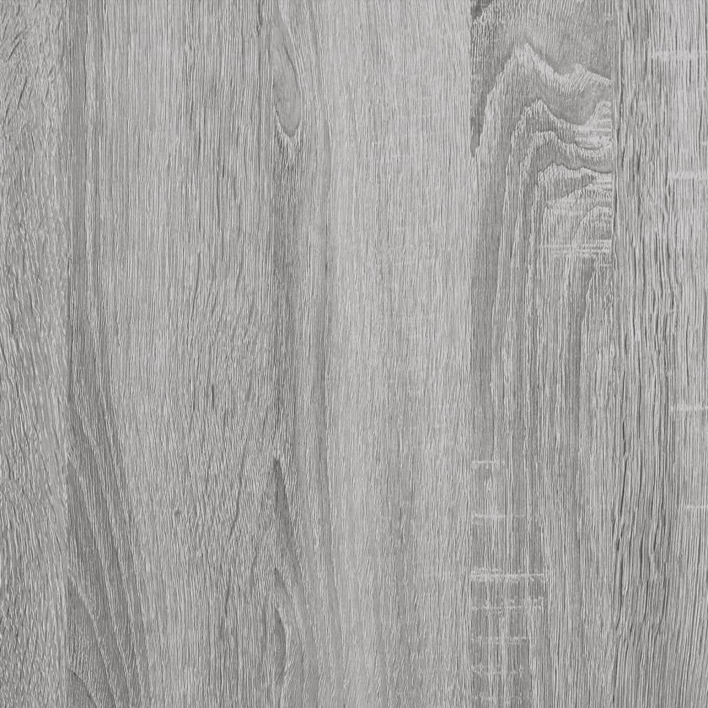szürke sonoma színű szerelt fa konzolasztal 88,5x30x75 cm