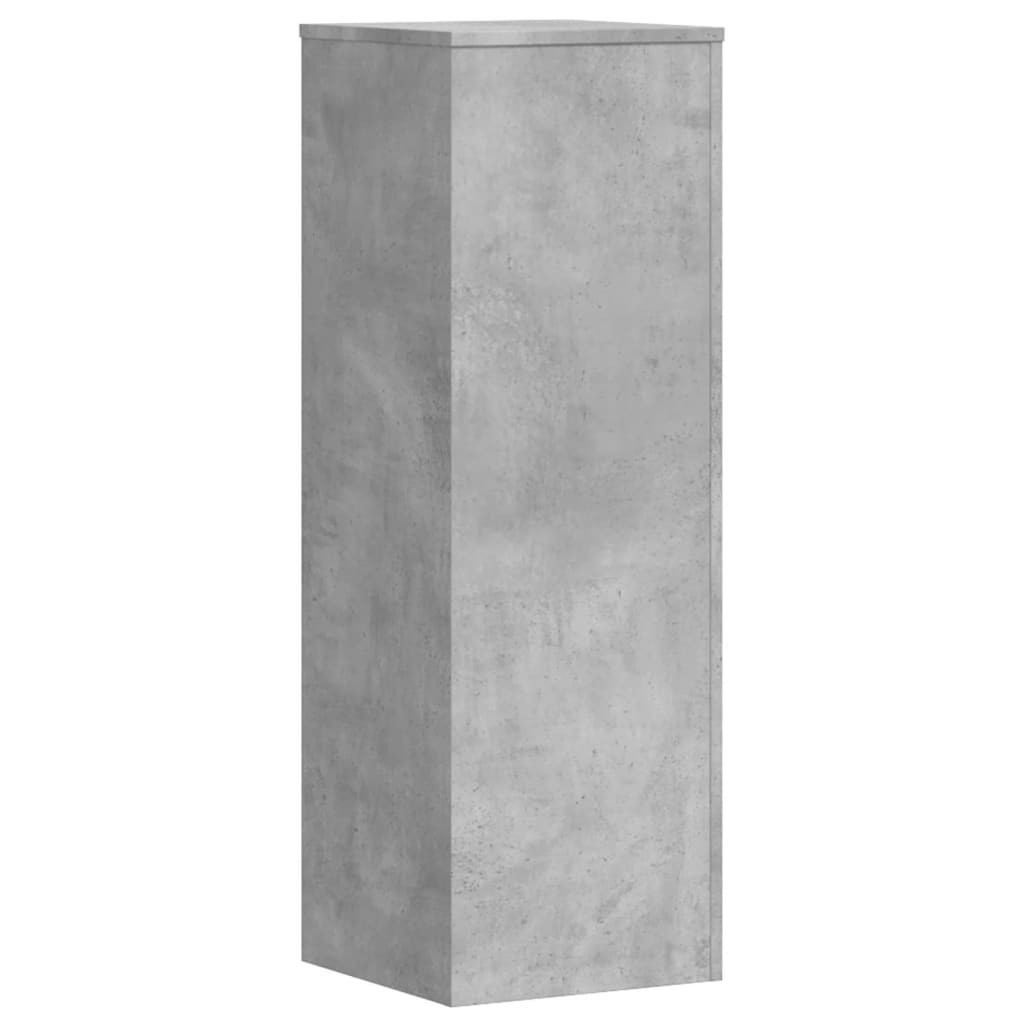 betonszürke szerelt fa növényállvány 33 x 33 x 100 cm