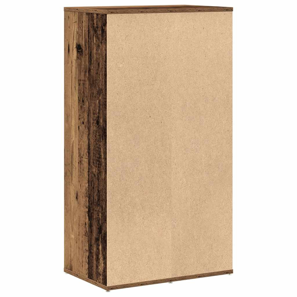 antik fa szerelt fa cipőtartó 54x34x100,5 cm