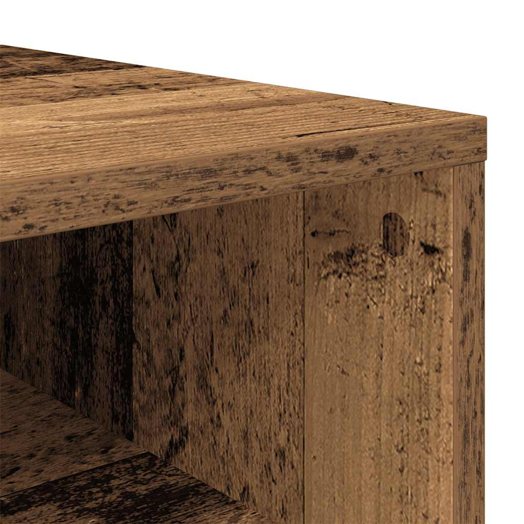 antik fa szerelt fa cipőtartó 54x34x100,5 cm