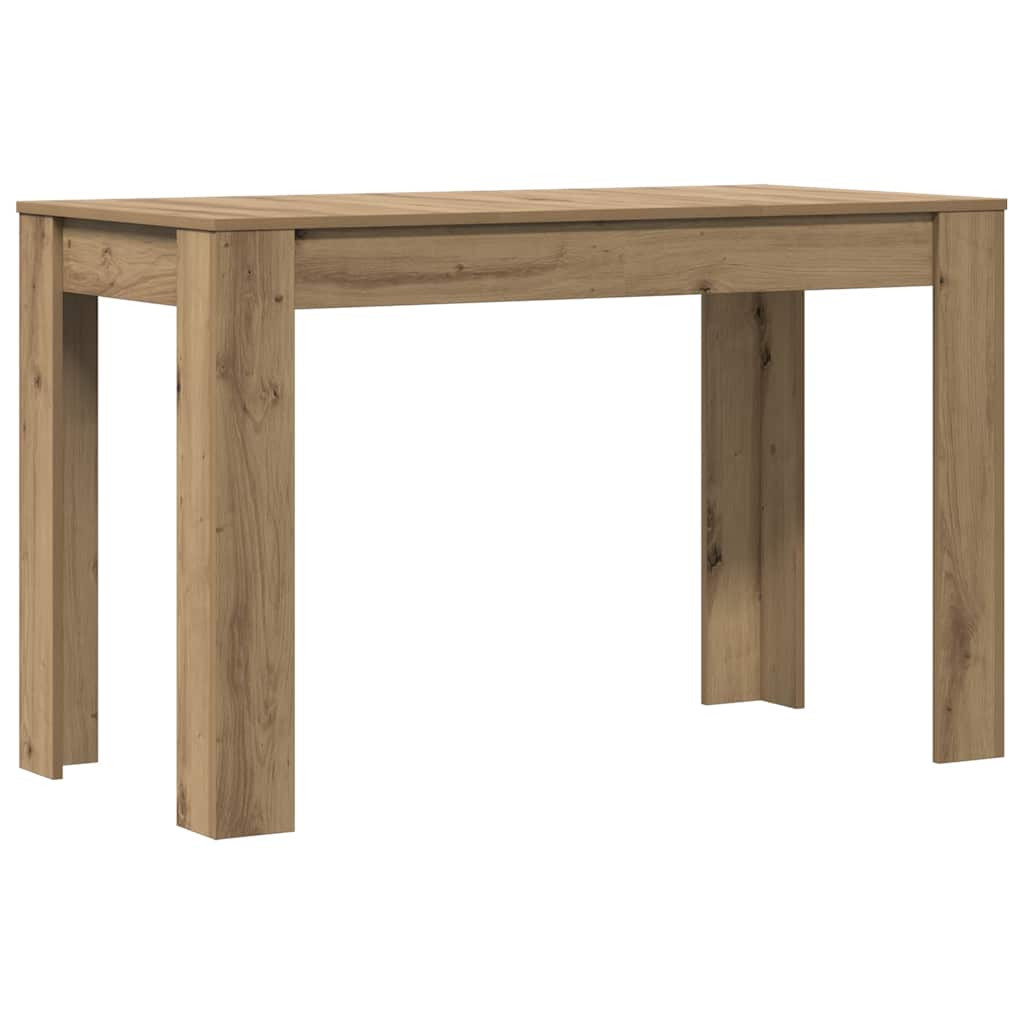 Étkezőasztal kézműves tölgy 120x60x76 cm műszaki fa