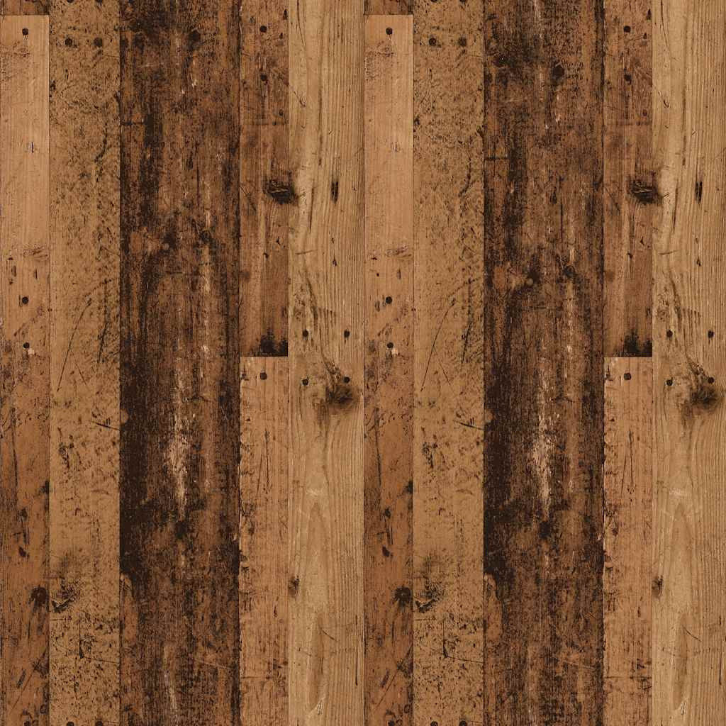 antik fa színű szerelt fa tálalószekrény 91 x 29,5 x 75 cm