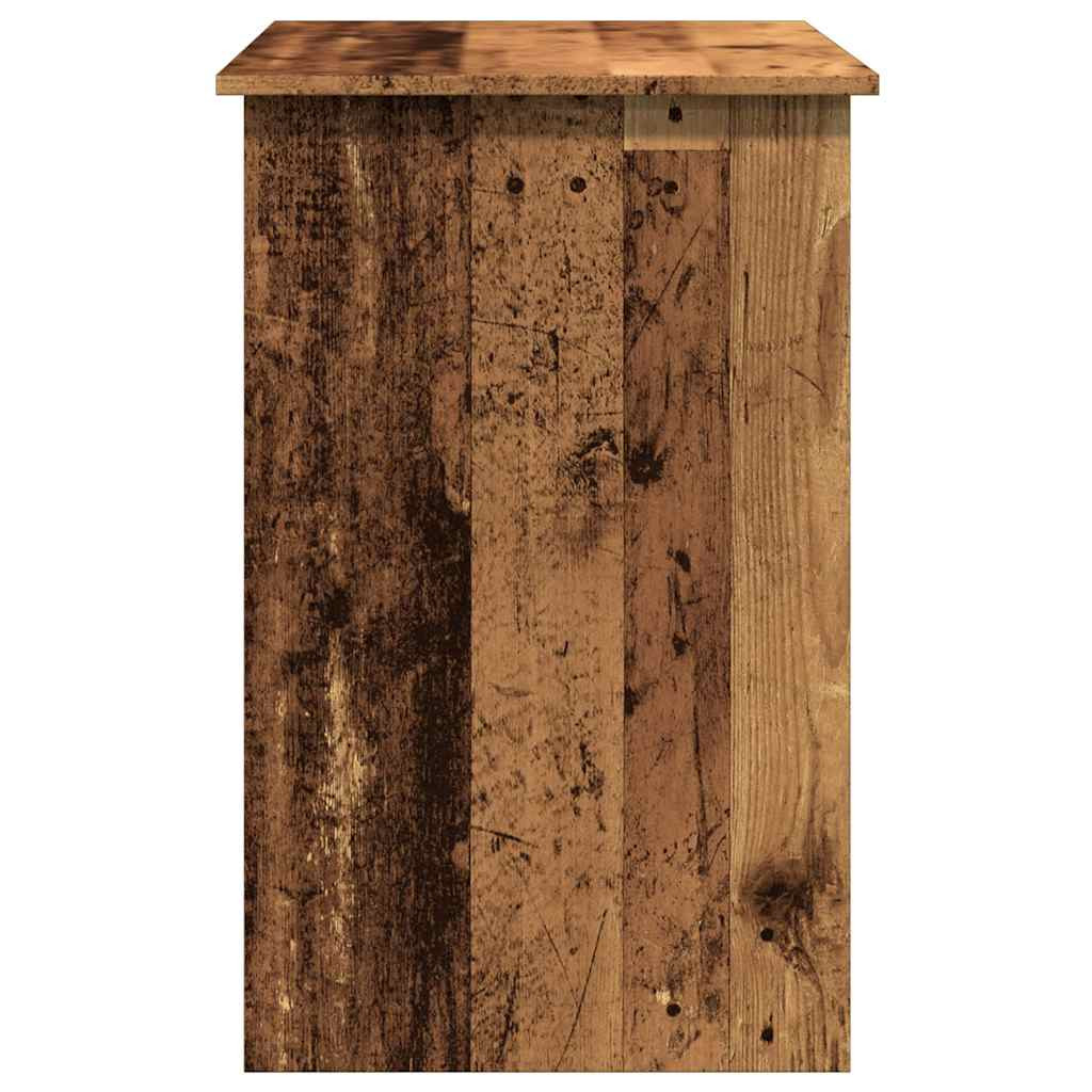 antik fa színű szerelt fa íróasztal 100 x 50 x 76 cm