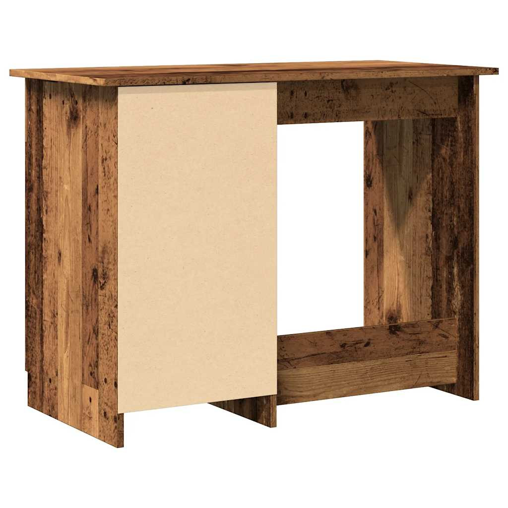 antik fa színű szerelt fa íróasztal 100 x 50 x 76 cm
