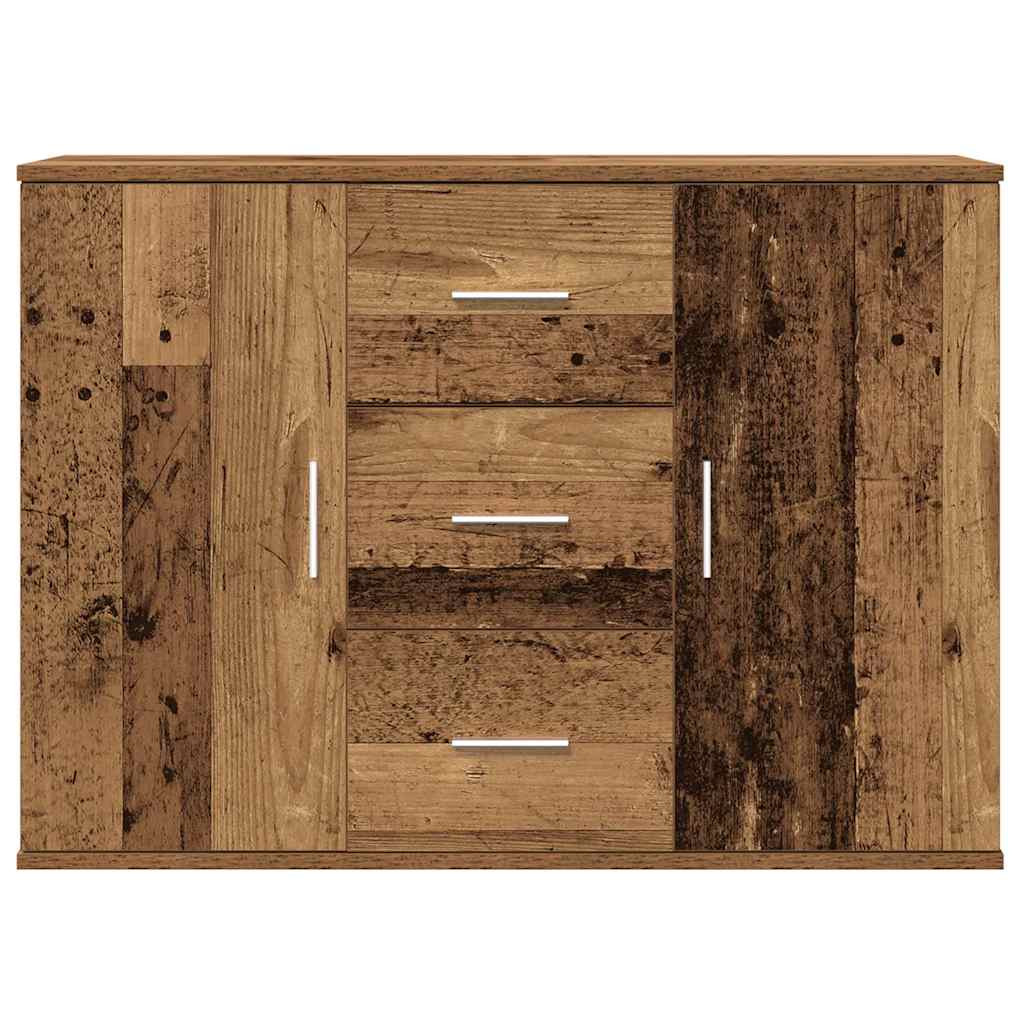 antik fa színű szerelt fa tálalószekrény 90x29,5x65 cm