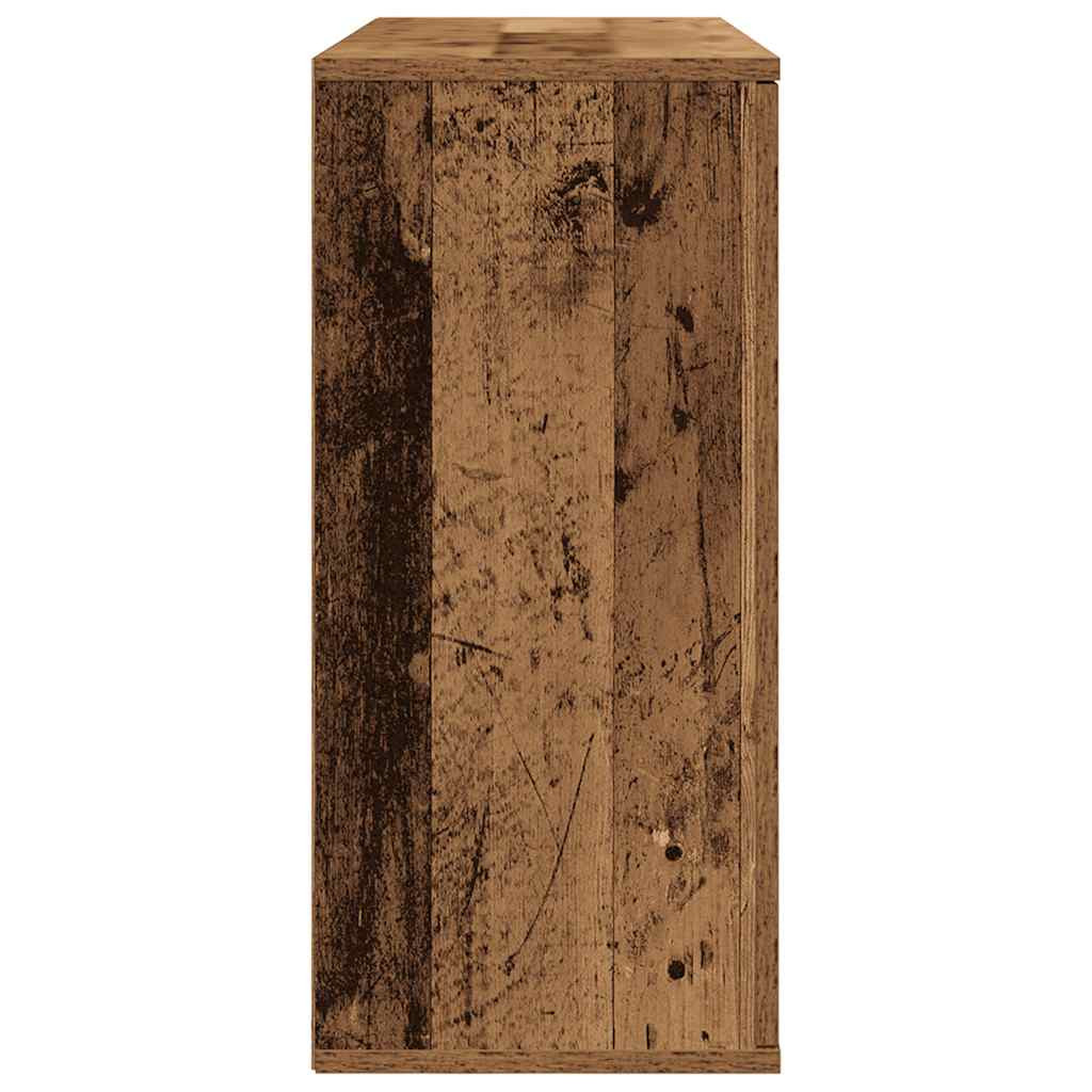 antik fa színű szerelt fa tálalószekrény 90x29,5x65 cm