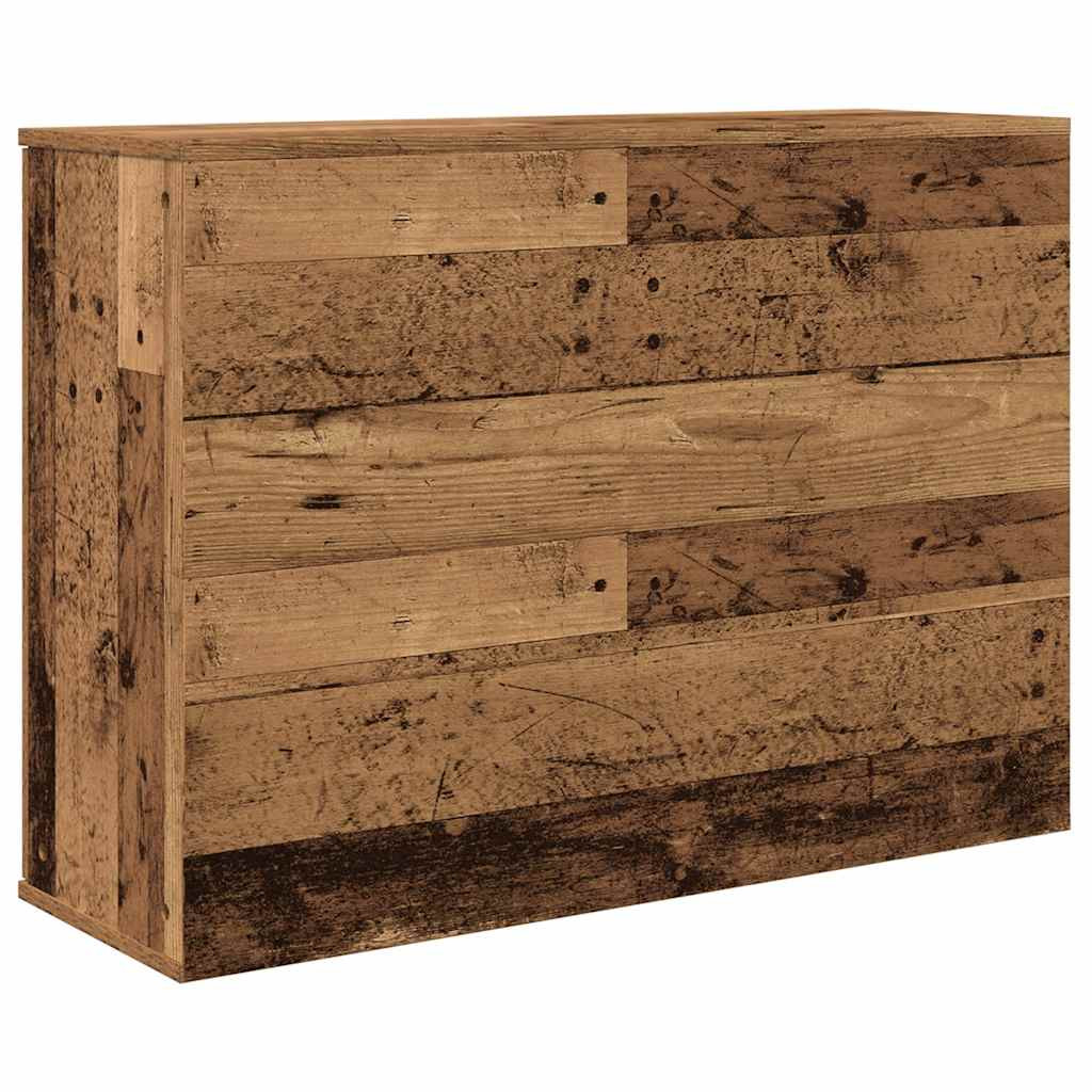antik fa színű szerelt fa tálalószekrény 90x29,5x65 cm