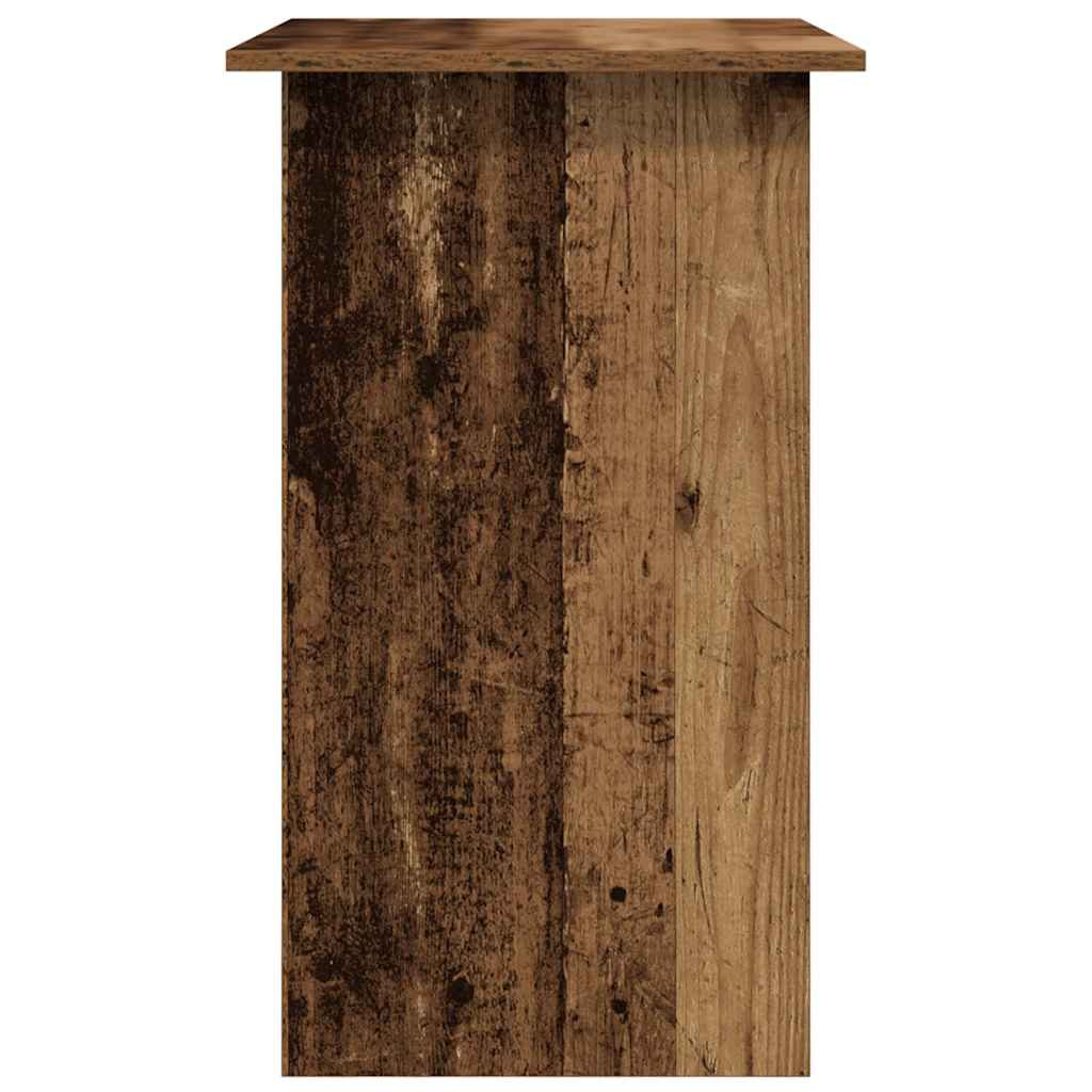 antik fa színű szerelt fa íróasztal 80 x 45 x 74 cm