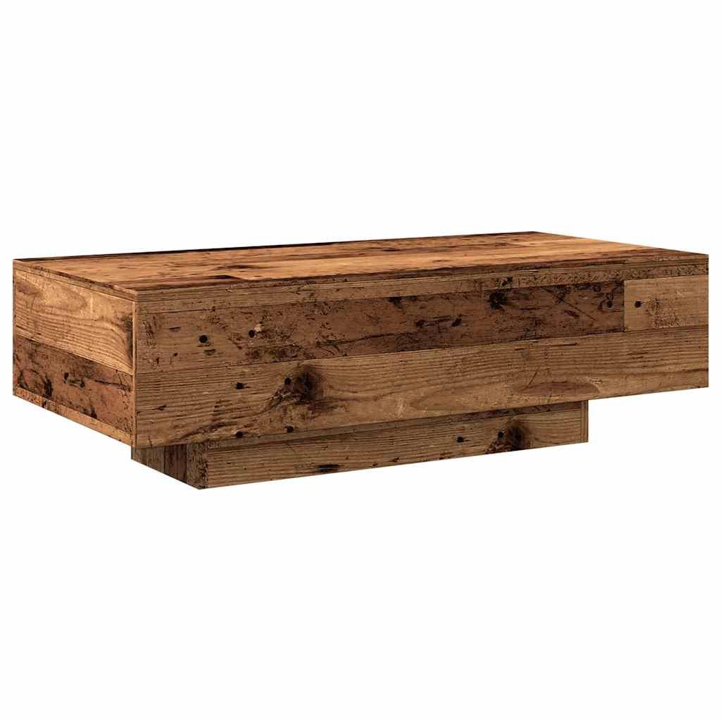antik fa színű szerelt fa dohányzóasztal 100x49,5x31 cm antik fa színű szerelt fa dohányzóasztal 100x49,5x31 cm