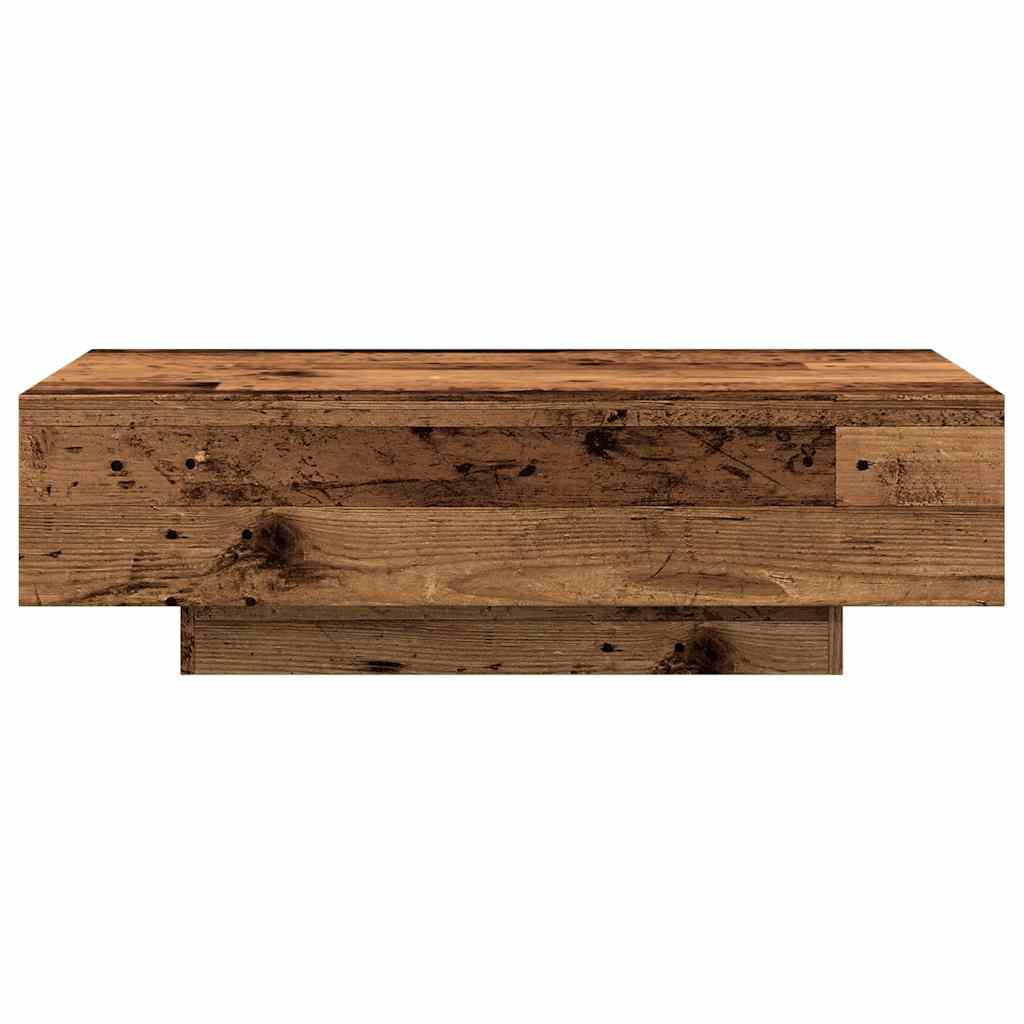 antik fa színű szerelt fa dohányzóasztal 100x49,5x31 cm antik fa színű szerelt fa dohányzóasztal 100x49,5x31 cm