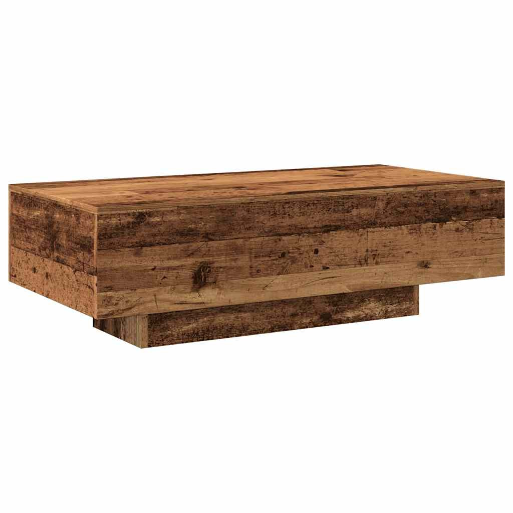 antik fa színű szerelt fa dohányzóasztal 100x49,5x31 cm antik fa színű szerelt fa dohányzóasztal 100x49,5x31 cm