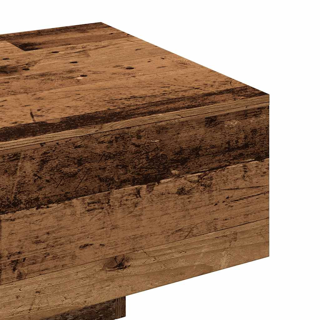 antik fa színű szerelt fa dohányzóasztal 100x49,5x31 cm antik fa színű szerelt fa dohányzóasztal 100x49,5x31 cm