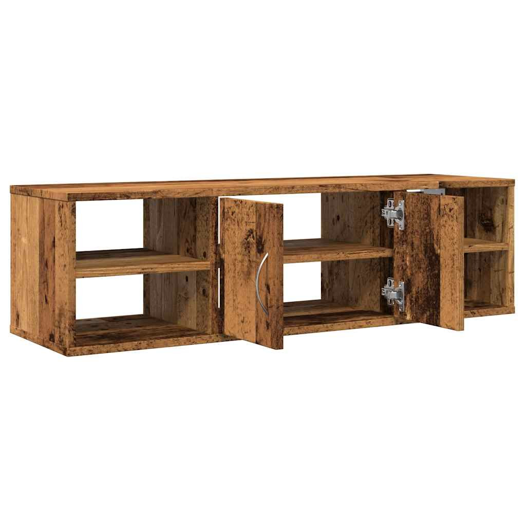 antik fa színű szerelt fa faliszekrény 101x30x29 cm