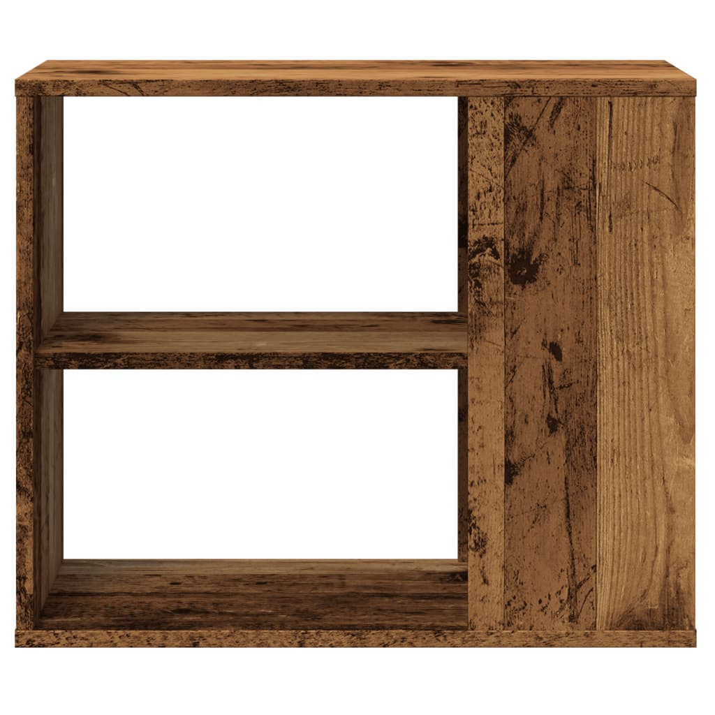 antik fa színű szerelt fa kisszekrény 60 x 30 x 50 cm