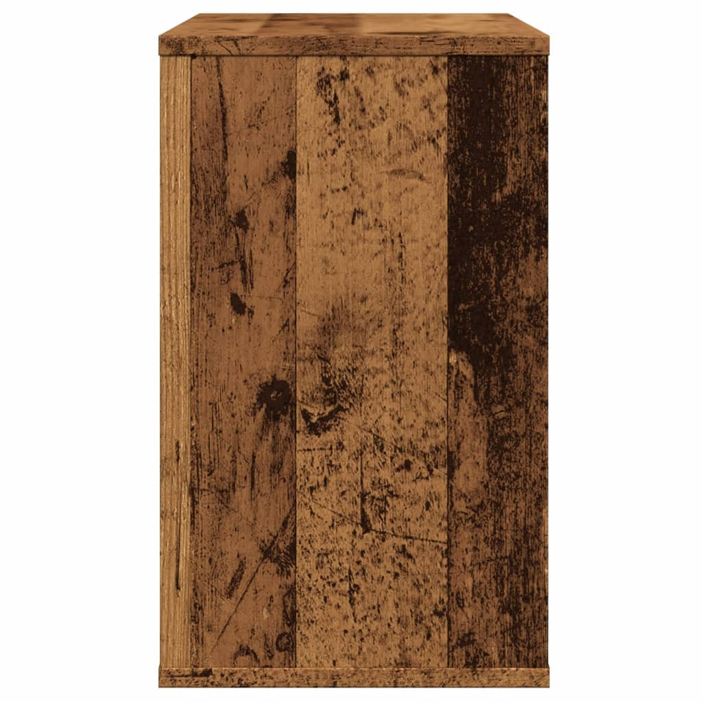 antik fa színű szerelt fa kisszekrény 60 x 30 x 50 cm