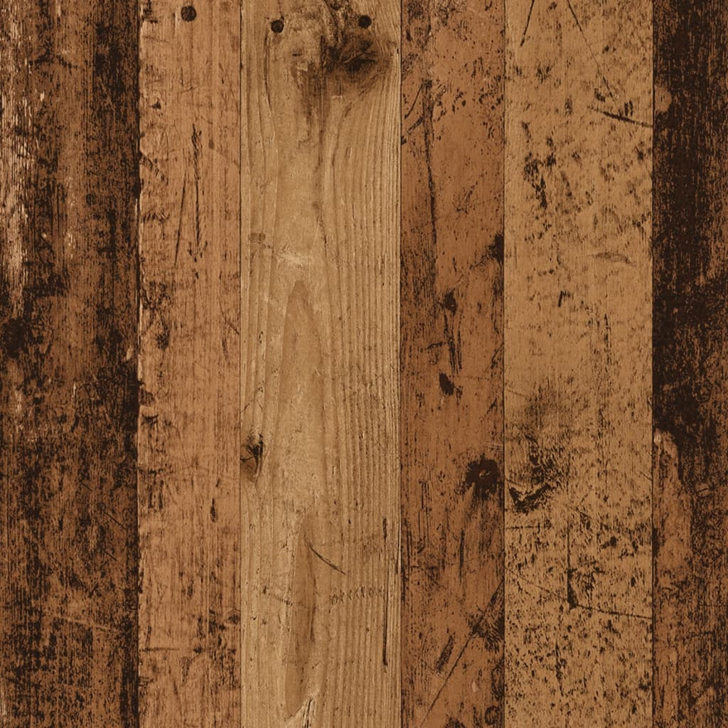 antik fa színű szerelt fa kisszekrény 60 x 30 x 50 cm