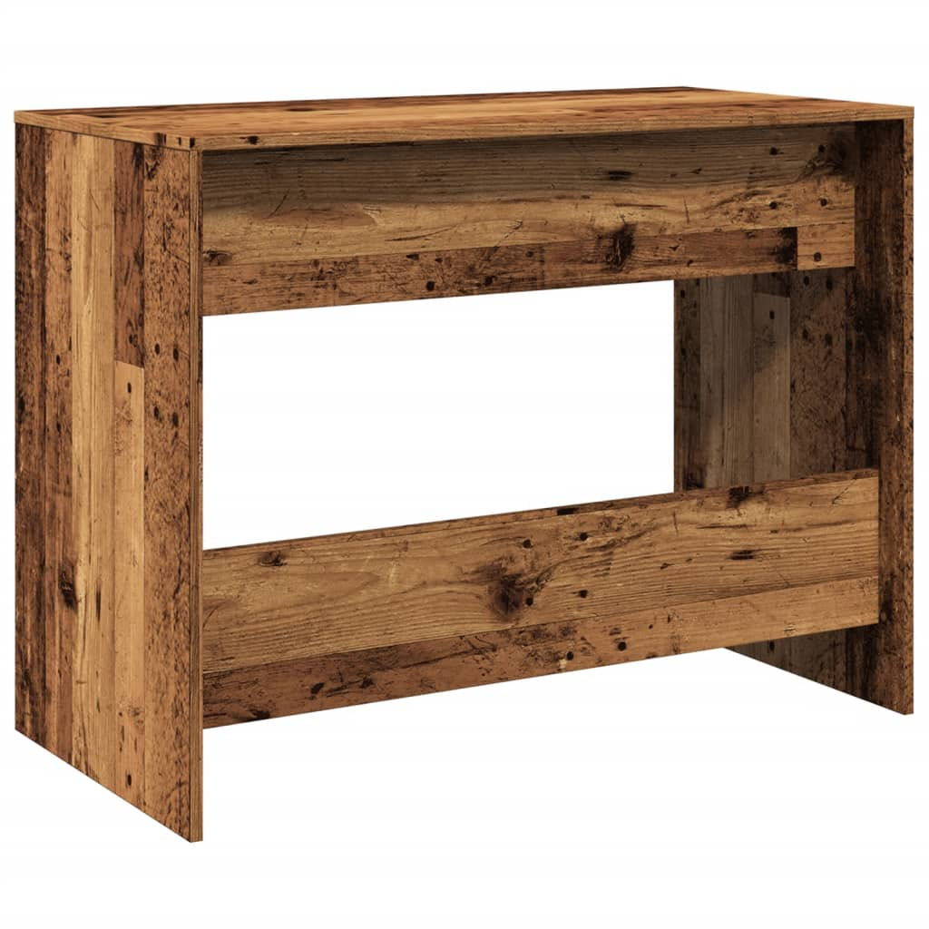 antik fa színű szerelt fa íróasztal 101 x 50 x 76,5 cm