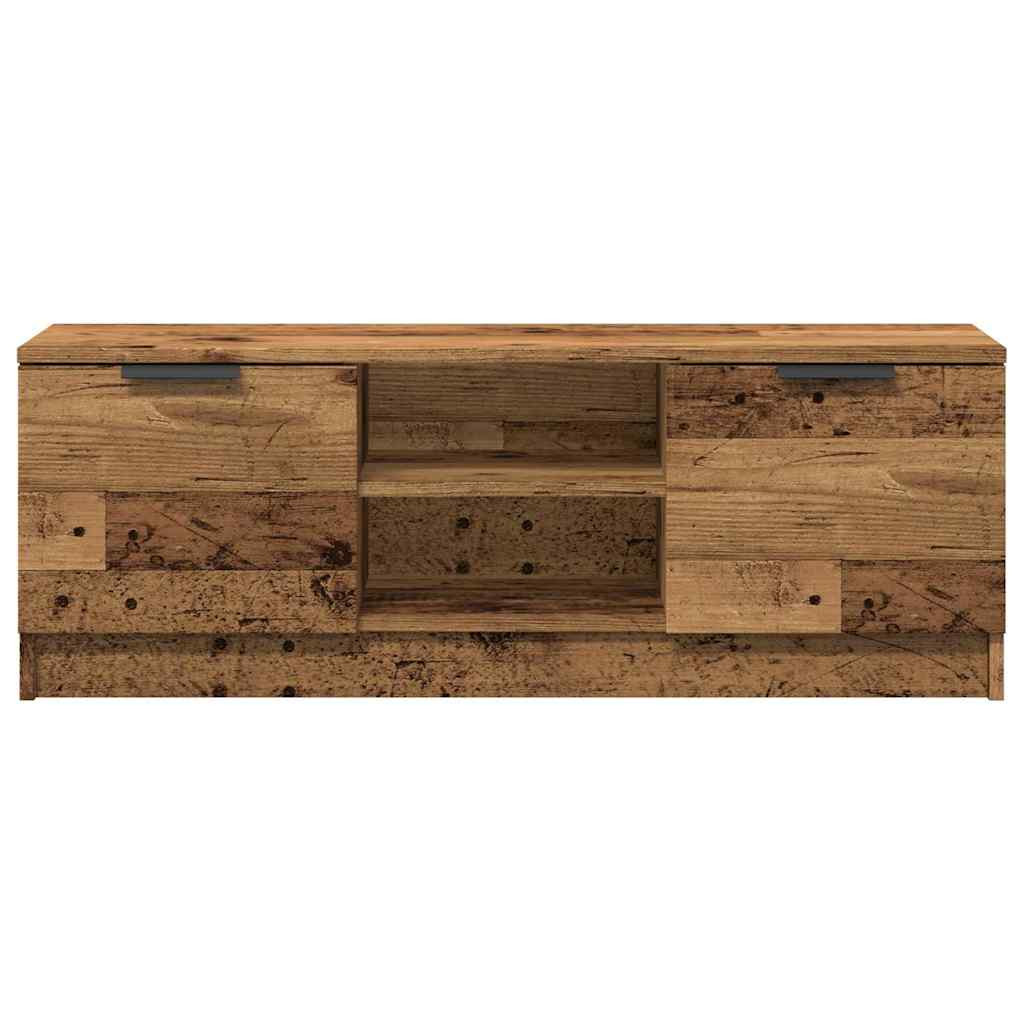 vidaXL TV szekrény Régi fa 102x35x36,5 cm Gépelt fa