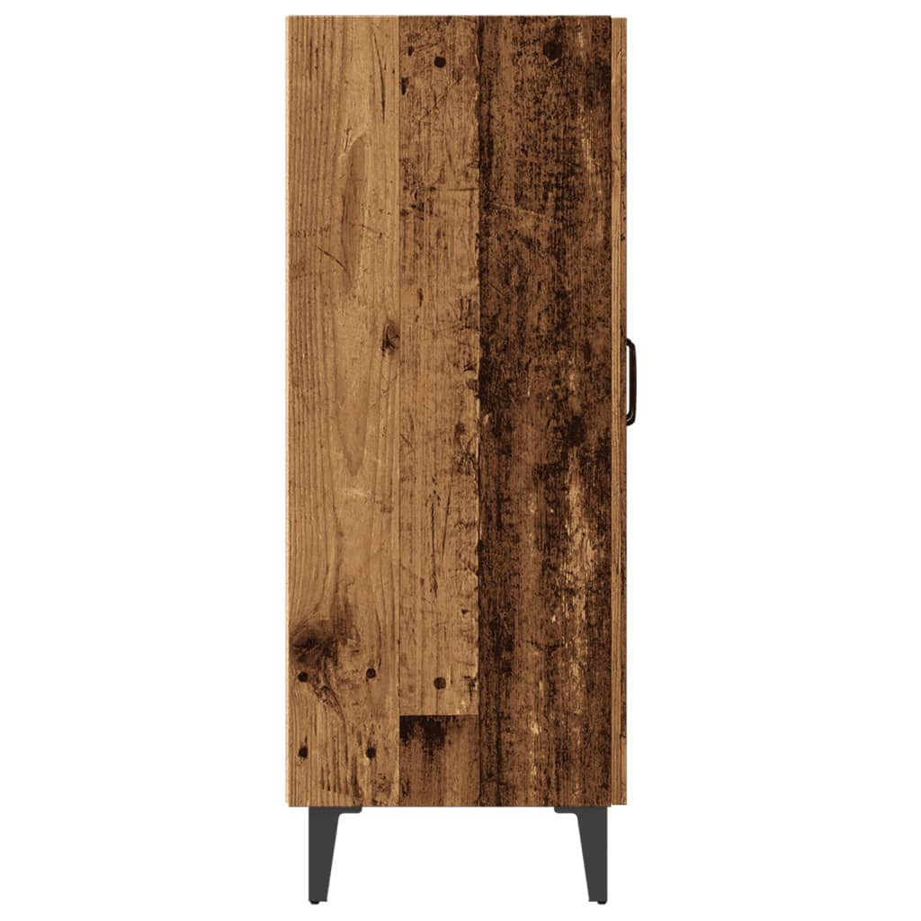 antik fa színű szerelt fa tálalószekrény 70 x 34 x 90 cm