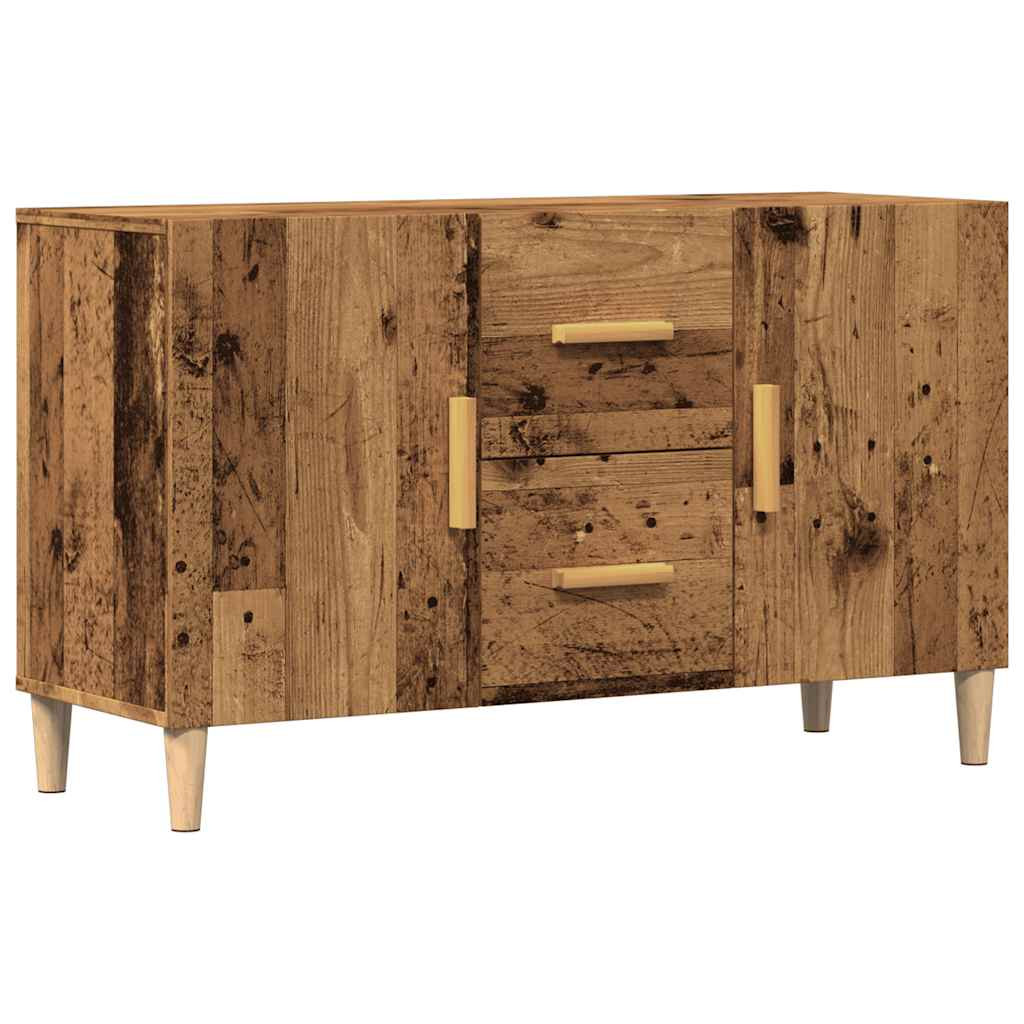 antik fa színű szerelt fa tálalószekrény 100 x 36 x 60 cm