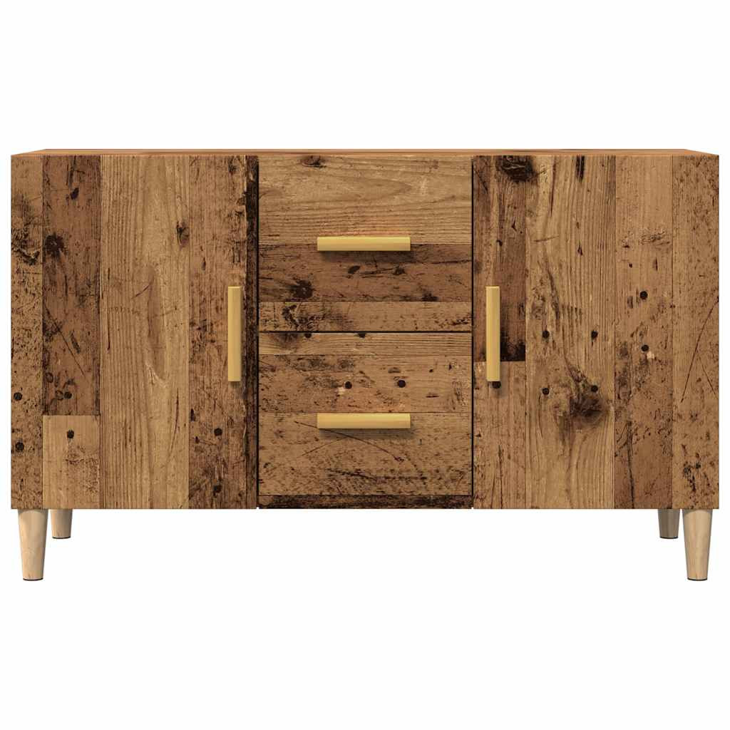 antik fa színű szerelt fa tálalószekrény 100 x 36 x 60 cm